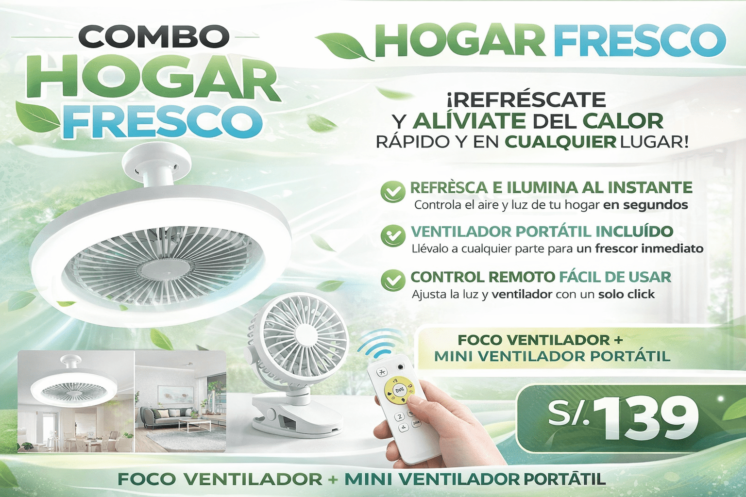 COMBO HOGAR FRESCO